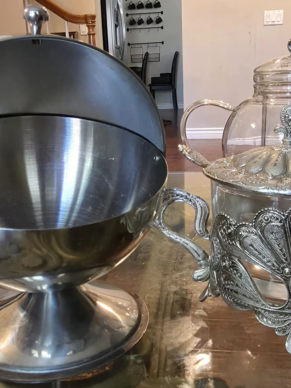 Teabloom Celebration Teapot, Blooming Flower Tea pods & Elegant Sugar Bowl Set